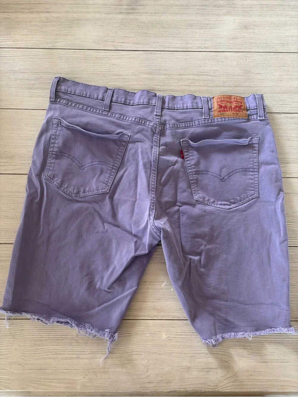 Levi’s 511 Purple Denim Cutoff Shorts – Men’s W40